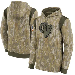 Los Angeles Rams Men's 2021 Salute to Service Therma Performance Pullover Hoodie - Camo