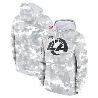 Los Angeles Rams Men's 2024 Salute to Service Club Fleece Pullover Hoodie - Arctic Camo