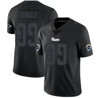 Los Angeles Rams Men's Aaron Donald Limited Jersey - Black Impact