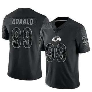 Los Angeles Rams Men's Aaron Donald Limited Reflective Jersey - Black