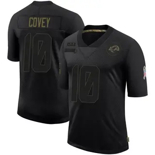 Los Angeles Rams Men's Britain Covey Limited 2020 Salute To Service Jersey - Black