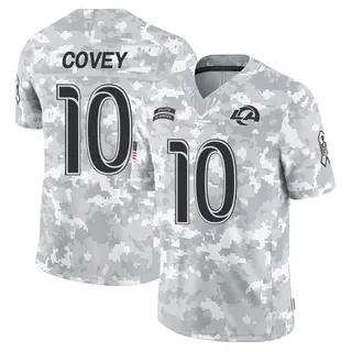 Los Angeles Rams Men's Britain Covey Limited 2024 Salute to Service Jersey - Arctic Camo