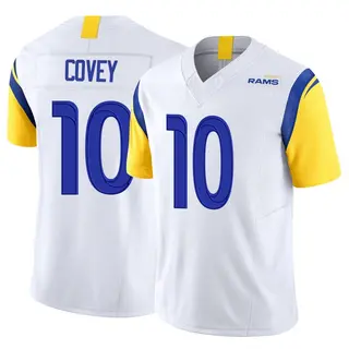 Los Angeles Rams Men's Britain Covey Limited Vapor F.U.S.E. Jersey - White