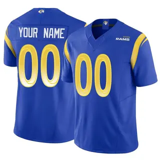 Los Angeles Rams Men's Custom Limited Vapor F.U.S.E. Jersey - Royal