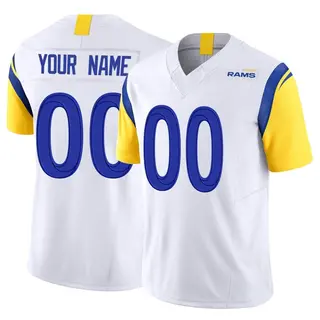 Los Angeles Rams Men's Custom Limited Vapor F.U.S.E. Jersey - White