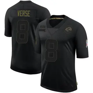 Los Angeles Rams Men's Jared Verse Limited 2020 Salute To Service Jersey - Black
