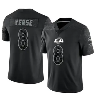 Los Angeles Rams Men's Jared Verse Limited Reflective Jersey - Black