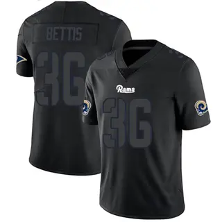 Los Angeles Rams Men's Jerome Bettis Limited Jersey - Black Impact
