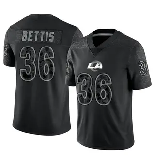 Los Angeles Rams Men's Jerome Bettis Limited Reflective Jersey - Black