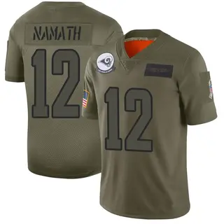 Los Angeles Rams Men's Joe Namath Limited 2019 Salute to Service Jersey - Camo