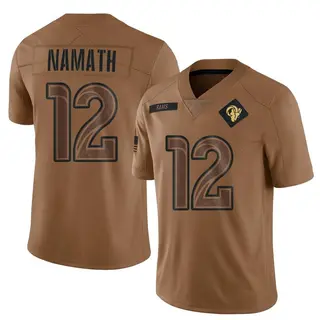 Los Angeles Rams Men's Joe Namath Limited 2023 Salute To Service Jersey - Brown