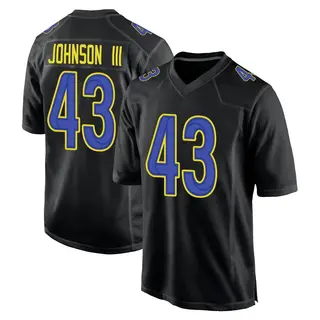 Los Angeles Rams Men's John Johnson III Game Fashion Jersey - Black