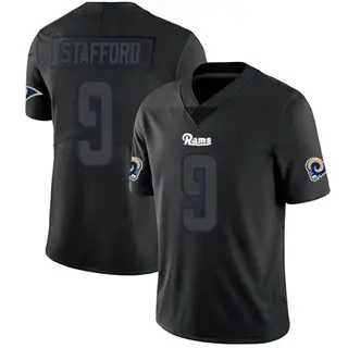 Los Angeles Rams Men's Matthew Stafford Limited Jersey - Black Impact