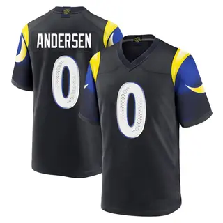 Los Angeles Rams Men's Nick Andersen Game Midnight 2025 Rivalries Collection Jersey - Blue