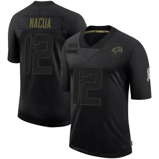 Los Angeles Rams Men's Puka Nacua Limited 2020 Salute To Service Jersey - Black