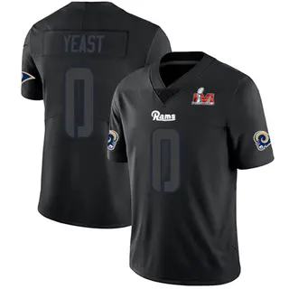Los Angeles Rams Men's Russ Yeast Limited Super Bowl LVI Bound Jersey - Black Impact