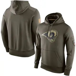 Los Angeles Rams Men's Salute to Service KO Performance Hoodie - Olive