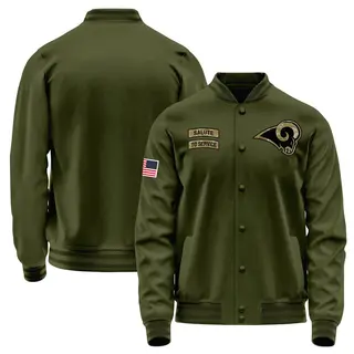 Los Angeles Rams Men's Salute to Service Sideline Performance Jacket - Olive