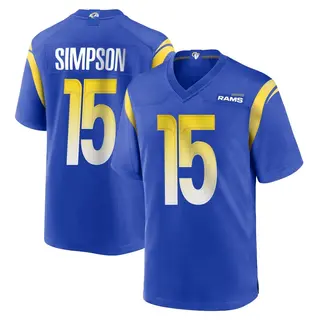 Los Angeles Rams Men's Ty Simpson Game Alternate Jersey - Royal