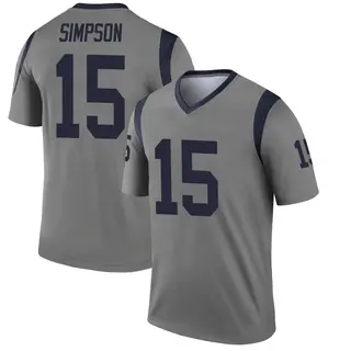 Los Angeles Rams Men's Ty Simpson Legend Inverted Jersey - Gray