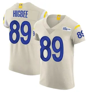 Los Angeles Rams Men's Tyler Higbee Elite Bone Vapor Jersey