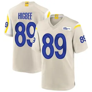 Los Angeles Rams Men's Tyler Higbee Game Bone Jersey