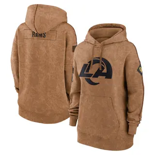 Los Angeles Rams Women's 2023 Salute to Service Pullover Hoodie - Brown