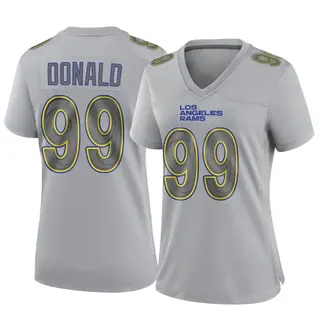 Los Angeles Rams Women's Aaron Donald Game Atmosphere Fashion Jersey - Gray