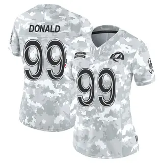 Los Angeles Rams Women's Aaron Donald Limited 2024 Salute to Service Jersey - Arctic Camo