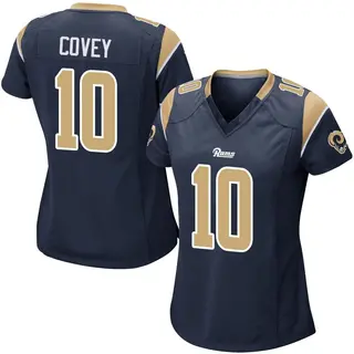 Los Angeles Rams Women's Britain Covey Game Team Color Jersey - Navy