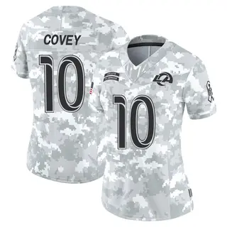 Los Angeles Rams Women's Britain Covey Limited 2024 Salute to Service Jersey - Arctic Camo