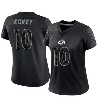 Los Angeles Rams Women's Britain Covey Limited Reflective Jersey - Black