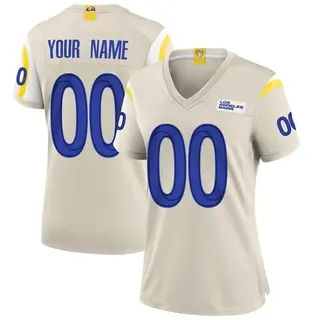 Los Angeles Rams Women's Custom Game Bone Jersey