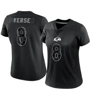 Los Angeles Rams Women's Jared Verse Limited Reflective Jersey - Black