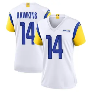 Los Angeles Rams Women's Javian Hawkins Game Jersey - White