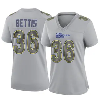 Los Angeles Rams Women's Jerome Bettis Game Atmosphere Fashion Jersey - Gray