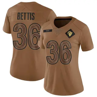 Los Angeles Rams Women's Jerome Bettis Limited 2023 Salute To Service Jersey - Brown