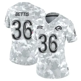 Los Angeles Rams Women's Jerome Bettis Limited 2024 Salute to Service Jersey - Arctic Camo
