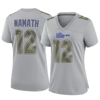Los Angeles Rams Women's Joe Namath Game Atmosphere Fashion Jersey - Gray