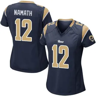 Los Angeles Rams Women's Joe Namath Game Team Color Jersey - Navy