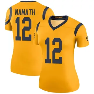 Los Angeles Rams Women's Joe Namath Legend Color Rush Jersey - Gold