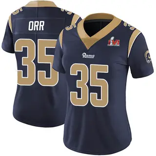 Los Angeles Rams Women's Kareem Orr Limited Team Color Vapor Untouchable Super Bowl LVI Bound Jersey - Navy
