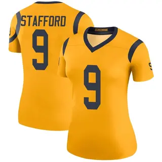 Los Angeles Rams Women's Matthew Stafford Legend Color Rush Jersey - Gold