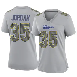 Los Angeles Rams Women's Michael Jordan Game Atmosphere Fashion Jersey - Gray
