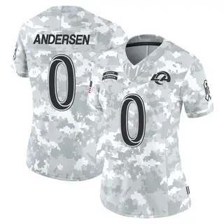 Los Angeles Rams Women's Nick Andersen Limited 2024 Salute to Service Jersey - Arctic Camo