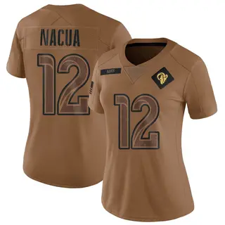 Los Angeles Rams Women's Puka Nacua Limited 2023 Salute To Service Jersey - Brown