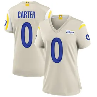 Los Angeles Rams Women's Roger Carter Game Bone Jersey