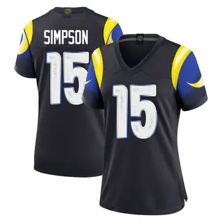 Los Angeles Rams Women's Ty Simpson Limited Midnight 2025 Rivalries Collection Jersey - Blue