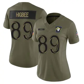 Los Angeles Rams Women's Tyler Higbee Limited 2025 Salute to Service Jersey - Olive