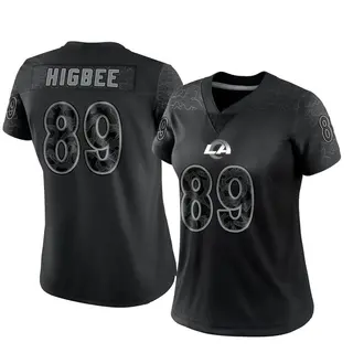 Los Angeles Rams Women's Tyler Higbee Limited Reflective Jersey - Black